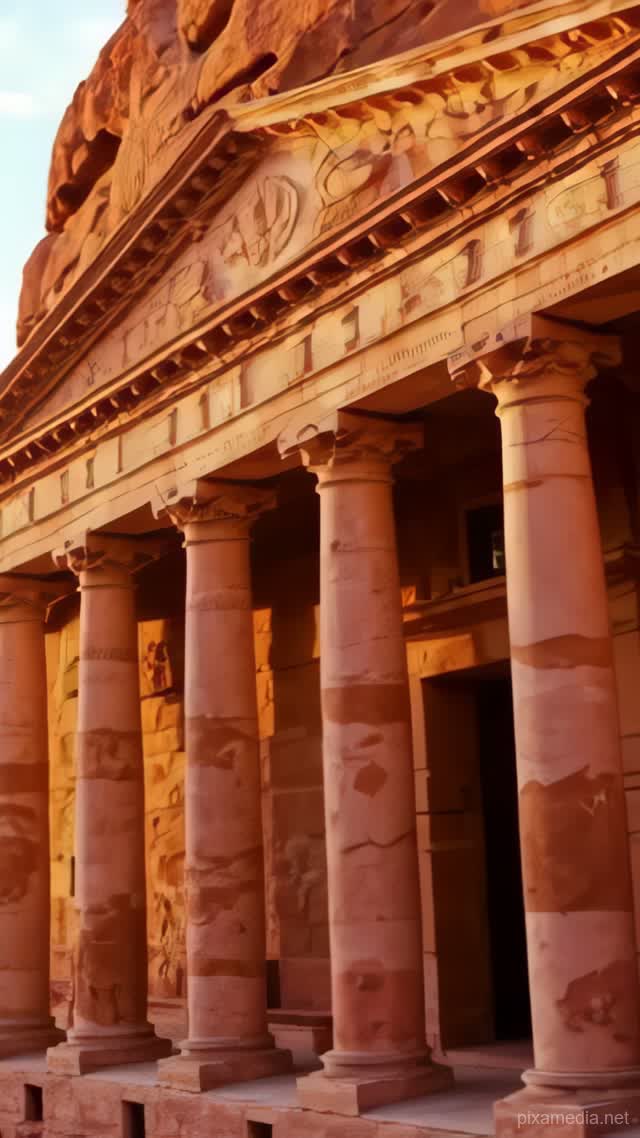 Petra's Rose-Red Treasury - Ancient Civilizations AI stock
